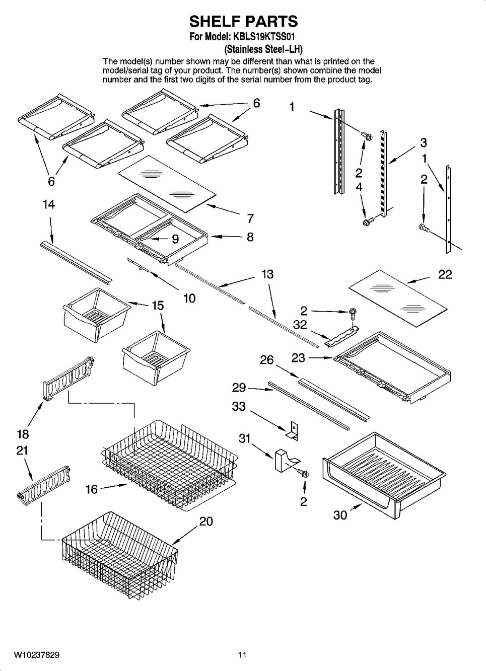 WHIRLPOOL, PAN-CRISPR, W10833530