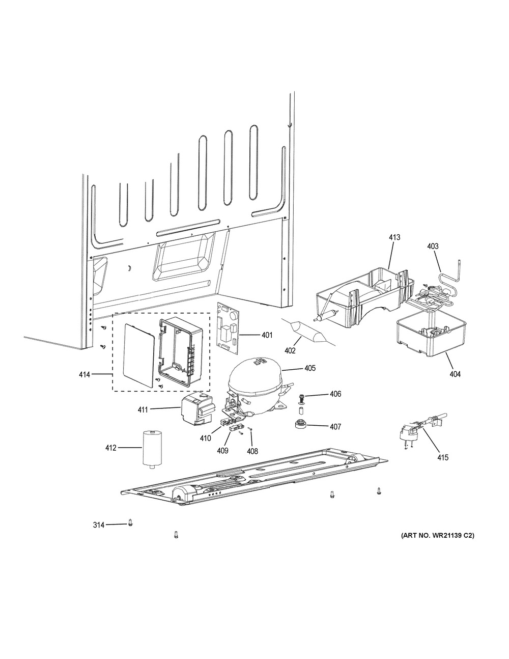 GE, DRAIN TRAY, WG03F06149