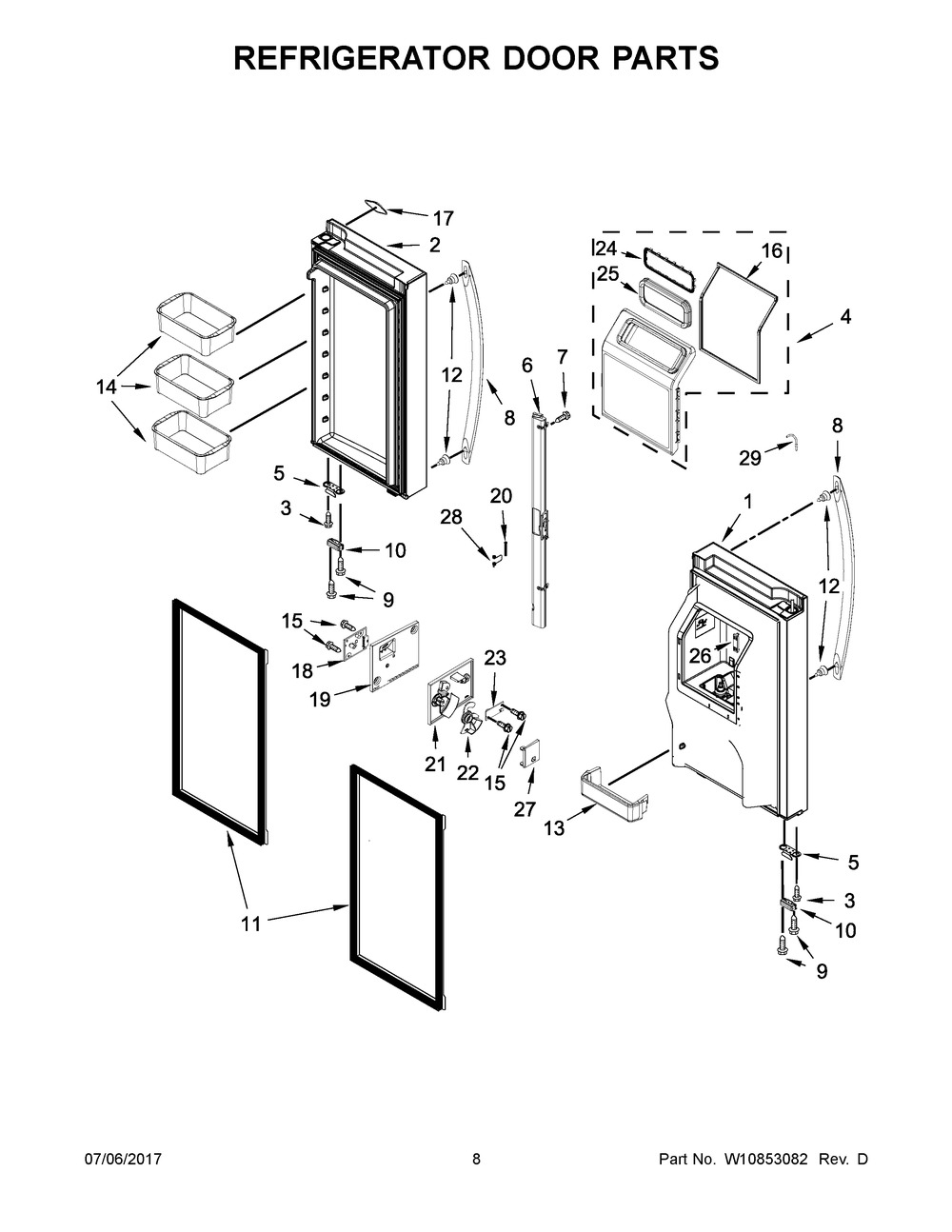 WHIRLPOOL, GASKET-FIP, W10846057