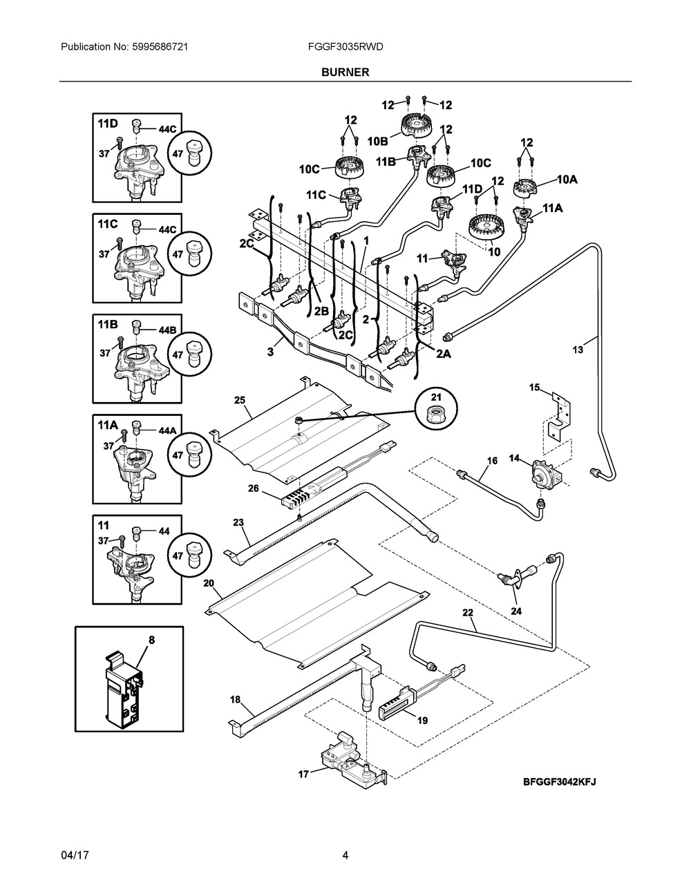 ELECTROLUX/FRIGIDAIRE, HARNESS,IGNITION, 5304506557