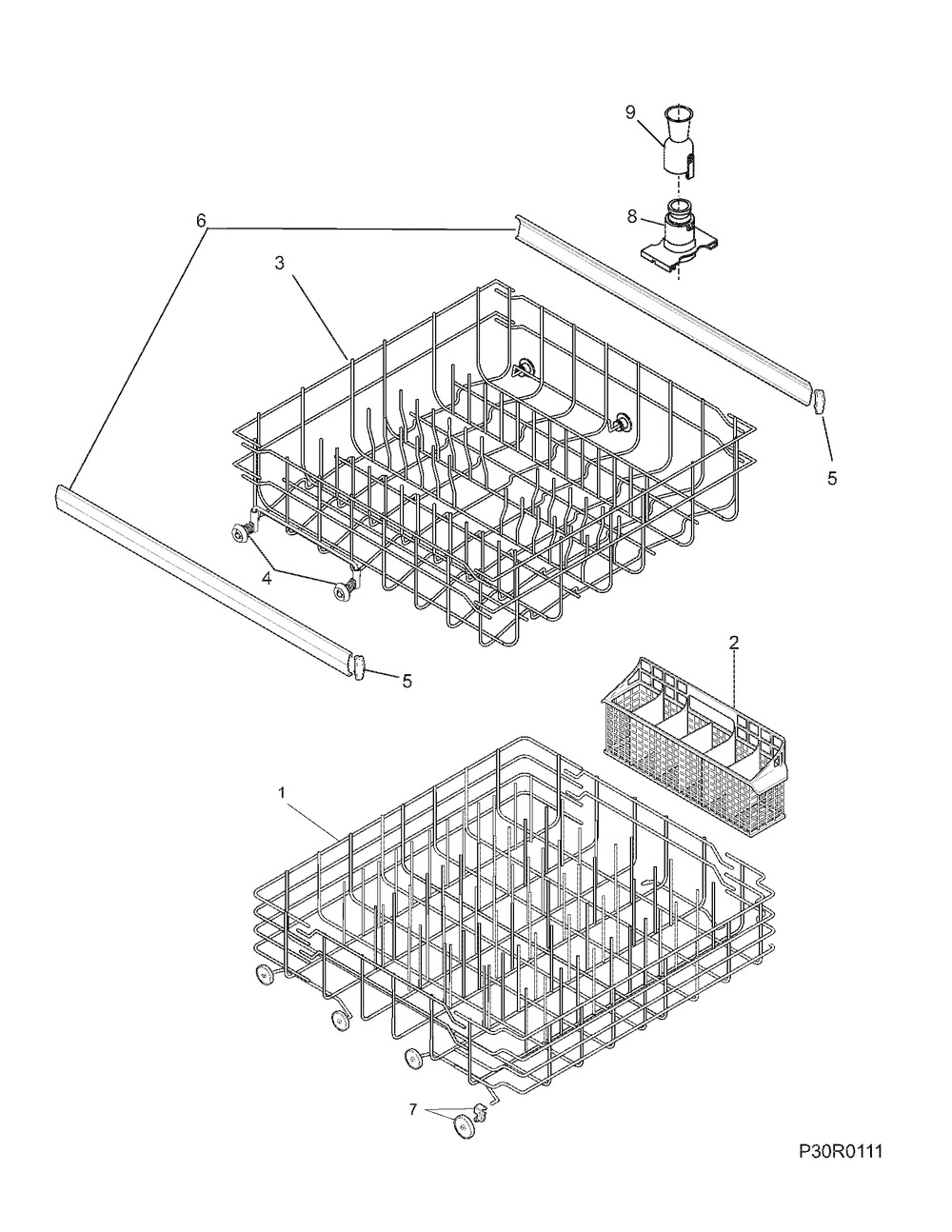 RACK ASSY,UPPER,W/RO (5304505698)