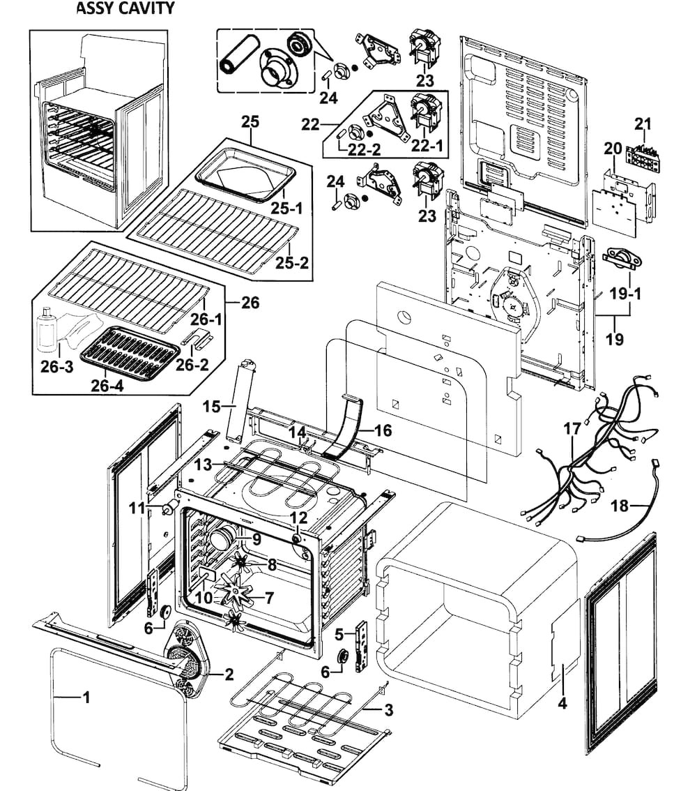 SAMSUNG CONVECTION MOTOR (DG31-00007A)
