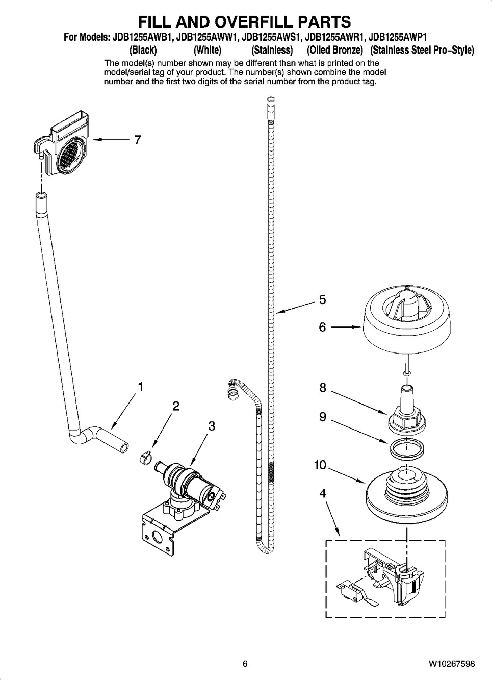 FLOAT KIT- STAINLESS (W10202536)