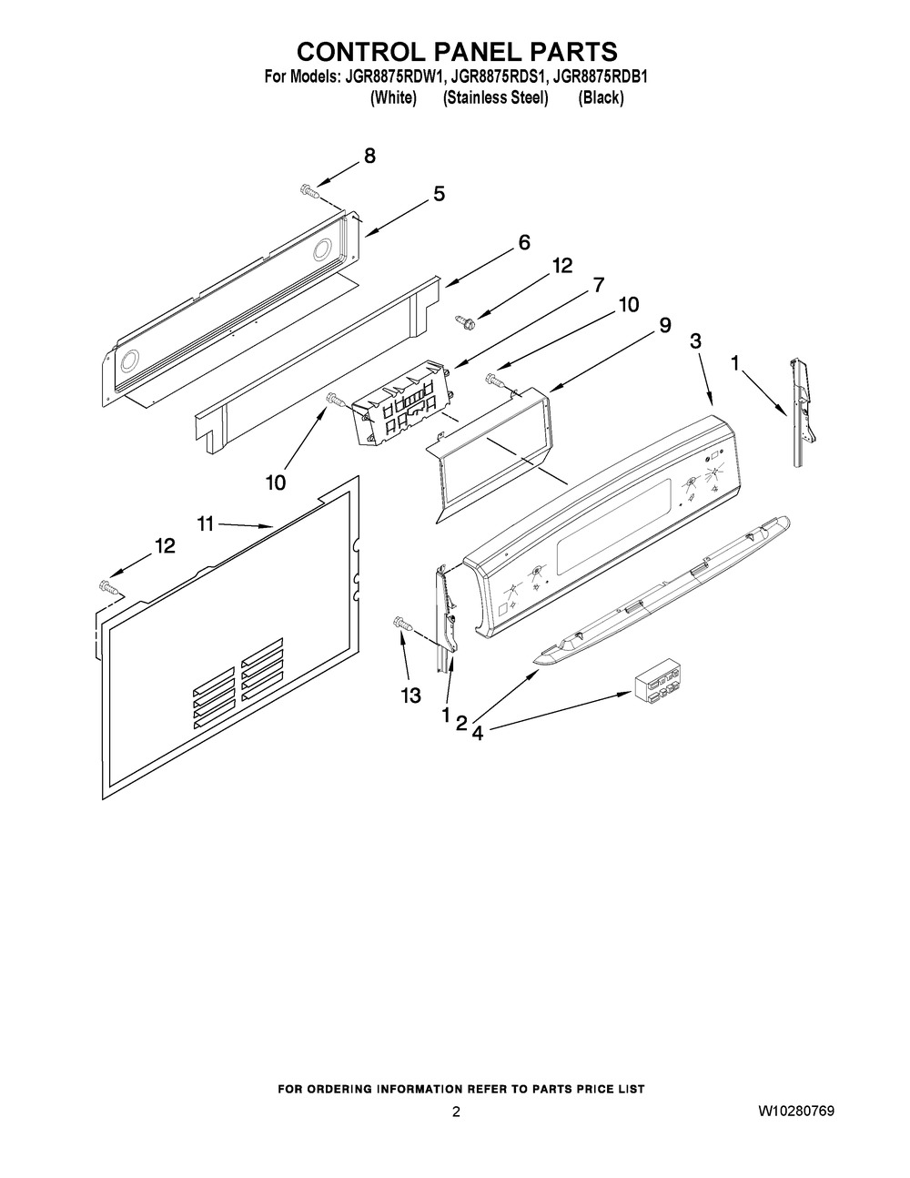 WHIRLPOOL, BRACKET, CONTROL EOC3*, 3801F945-51