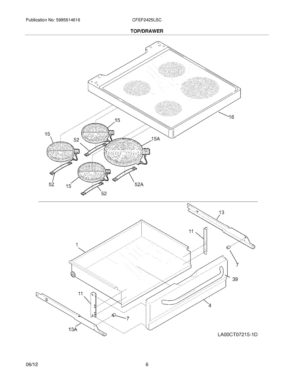 COOK TOP&GLASS ASSEMBLY (318228706)