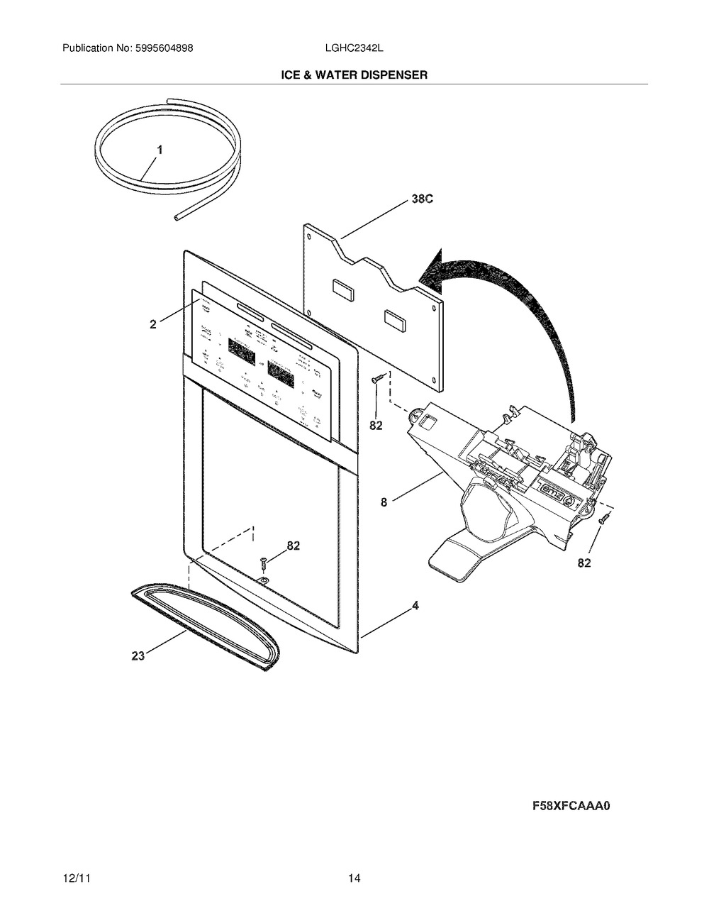 ELECTROLUX/FRIGIDAIRE, SWITCH ASSEMBLY,OVERLAY,BLACK, 242167004