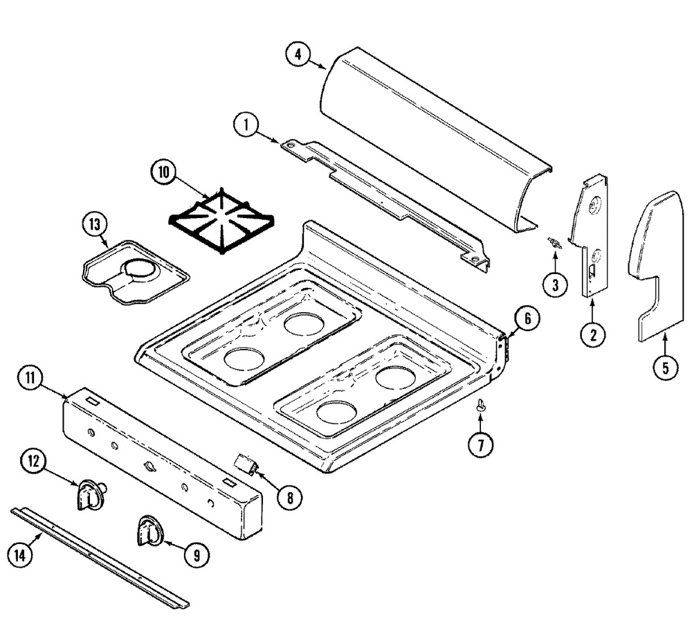 MAY RA OVEN CONTROL KNOB (74010444)