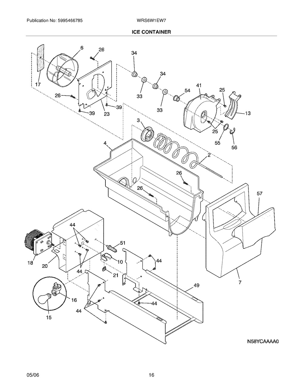 240323812 : C++ 240323812 ICE CONTAINER ASSY