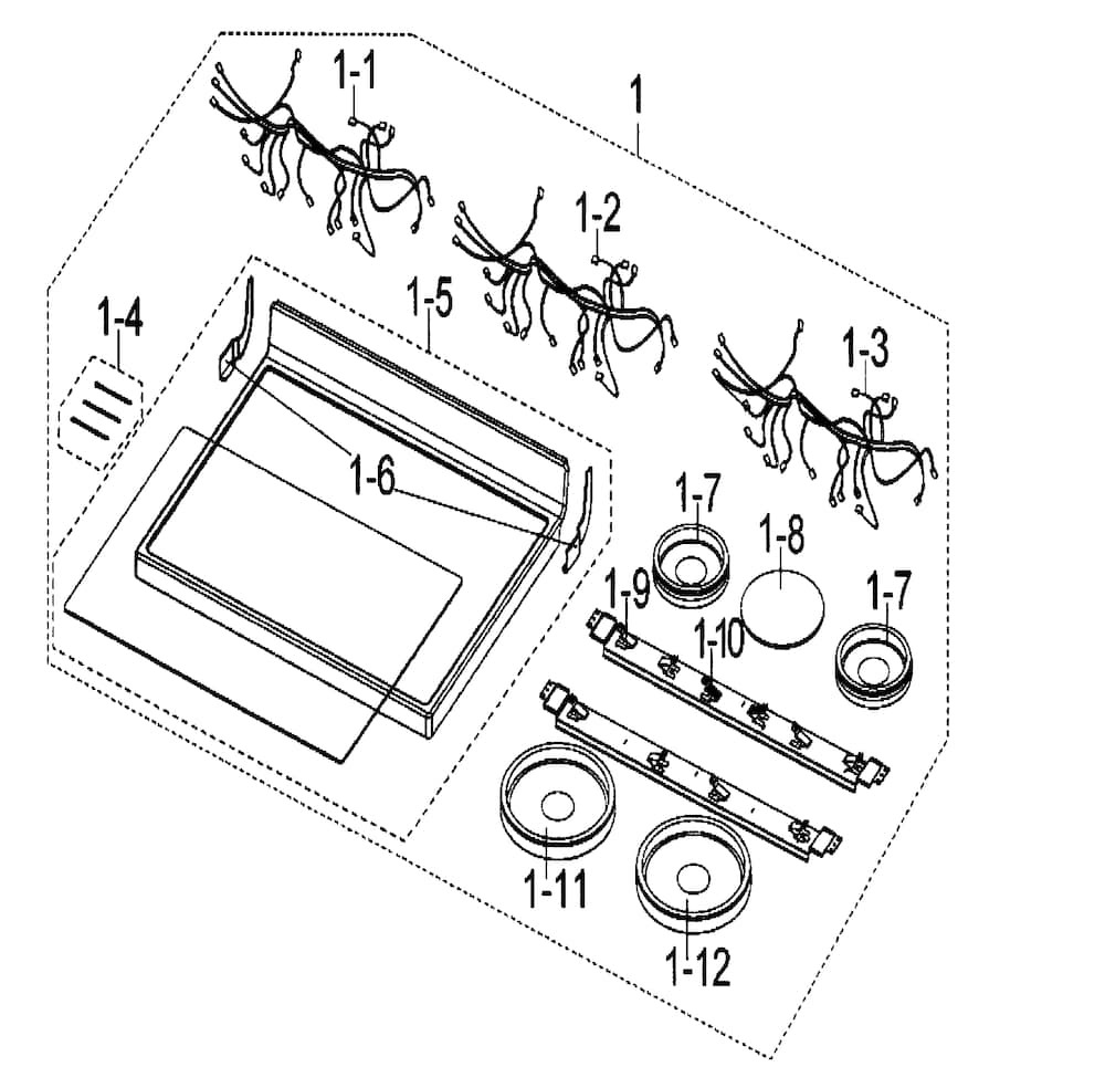 DG39-00029A : DG39-00029A WIRE HARNESS, COOKTOP