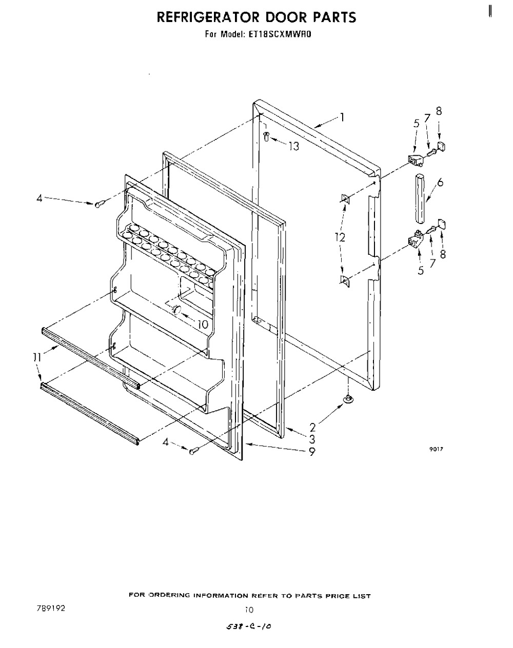 WHIRLPOOL, REPAIR KIT, 482395