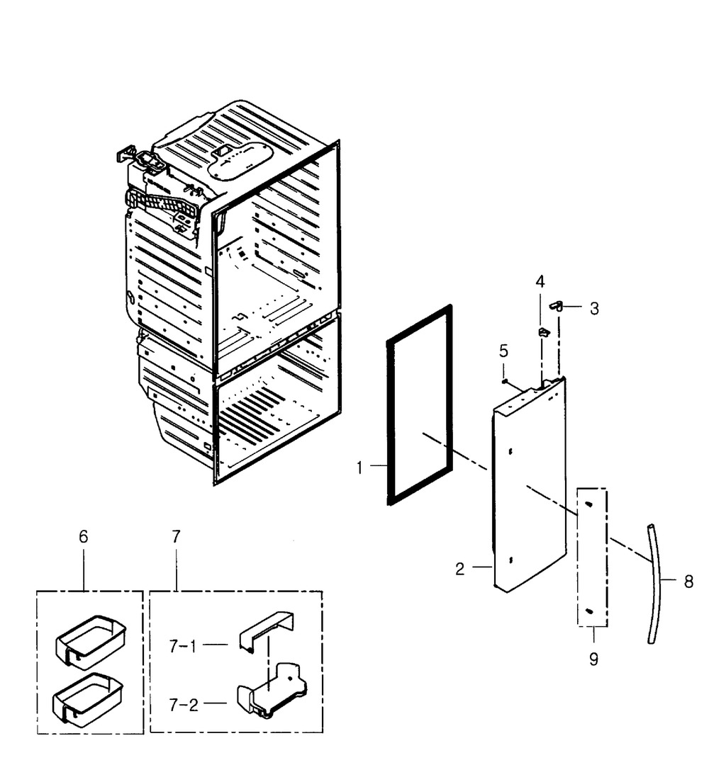 GUARD ASSY,DAIRY AW2 NTR N (DA97-06426B)