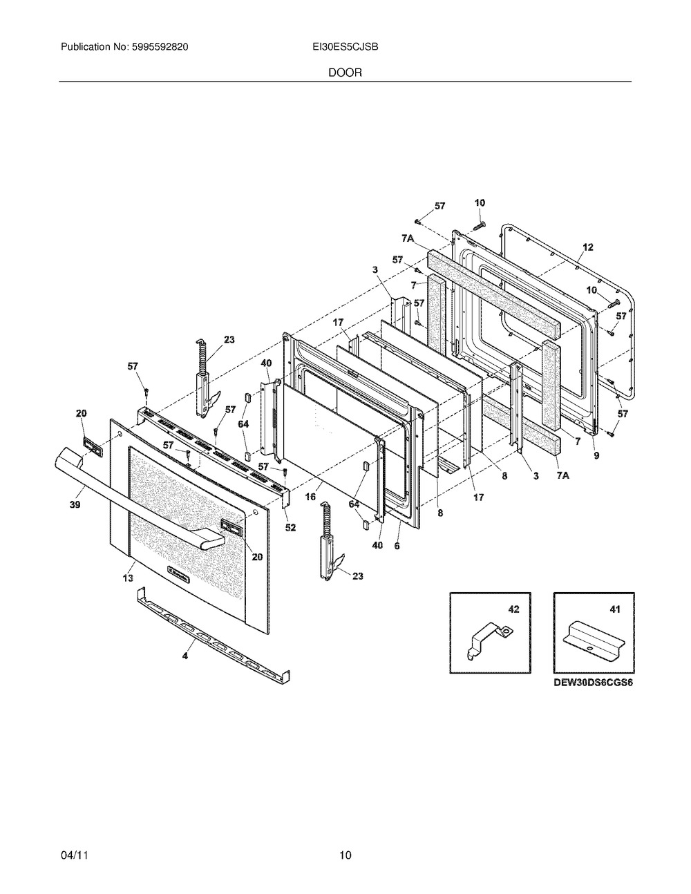 HINGE,OVEN DOOR (318586002)