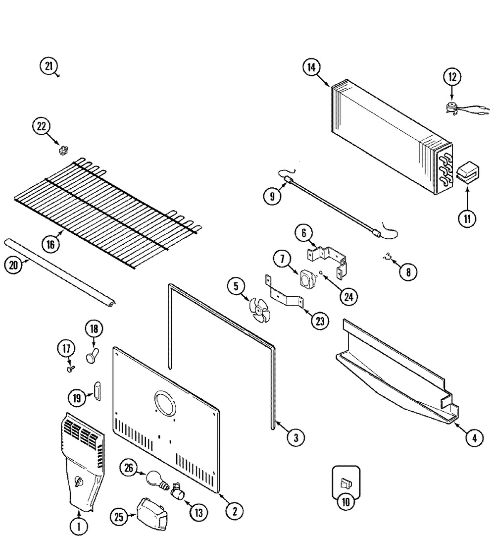 WIRE HARNESS, FRZ. (61005544)