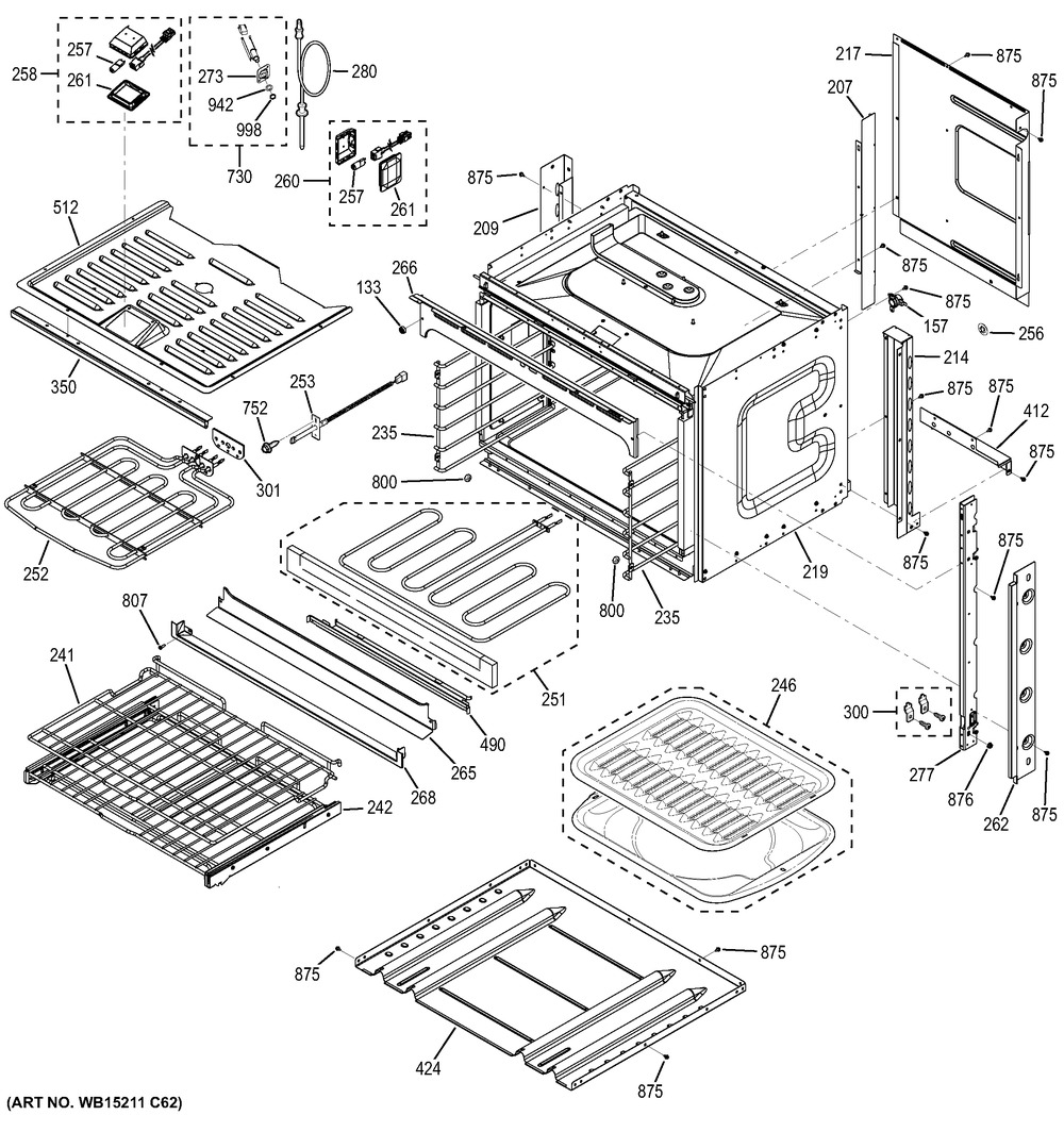 GE, GUIDE OVN RACK LT, WG02A01866