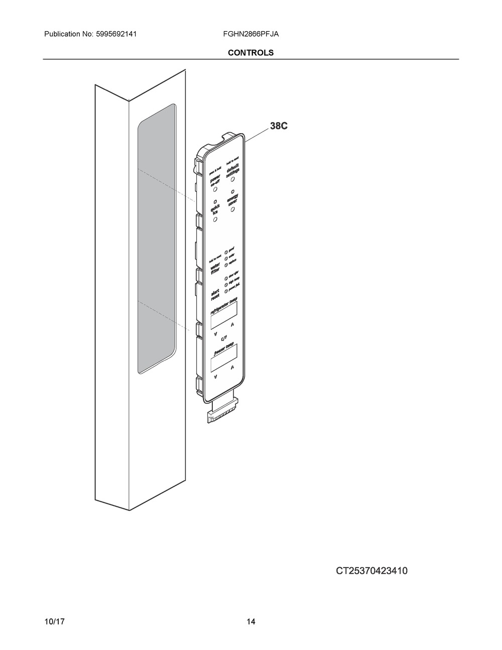 BOARD ASSEMBLY,USE R INTERFACE (5304508118)