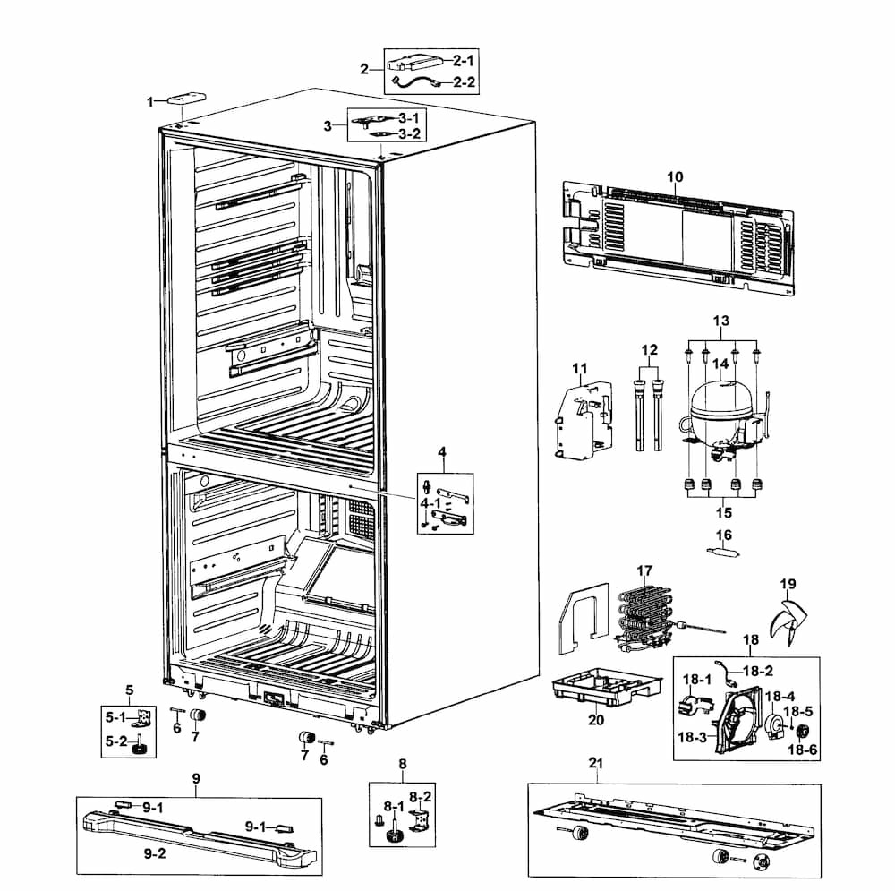 DA97-06706B : DA97-06706B HINGE ASSY,LOW NW2-FDR FOO