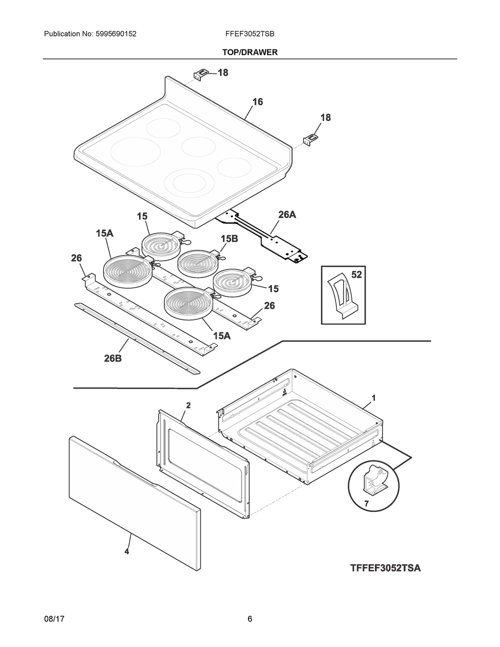 5304509177 : 5304509177 SMOOTHTOP,ASSEMBLY,GLASS/STEE