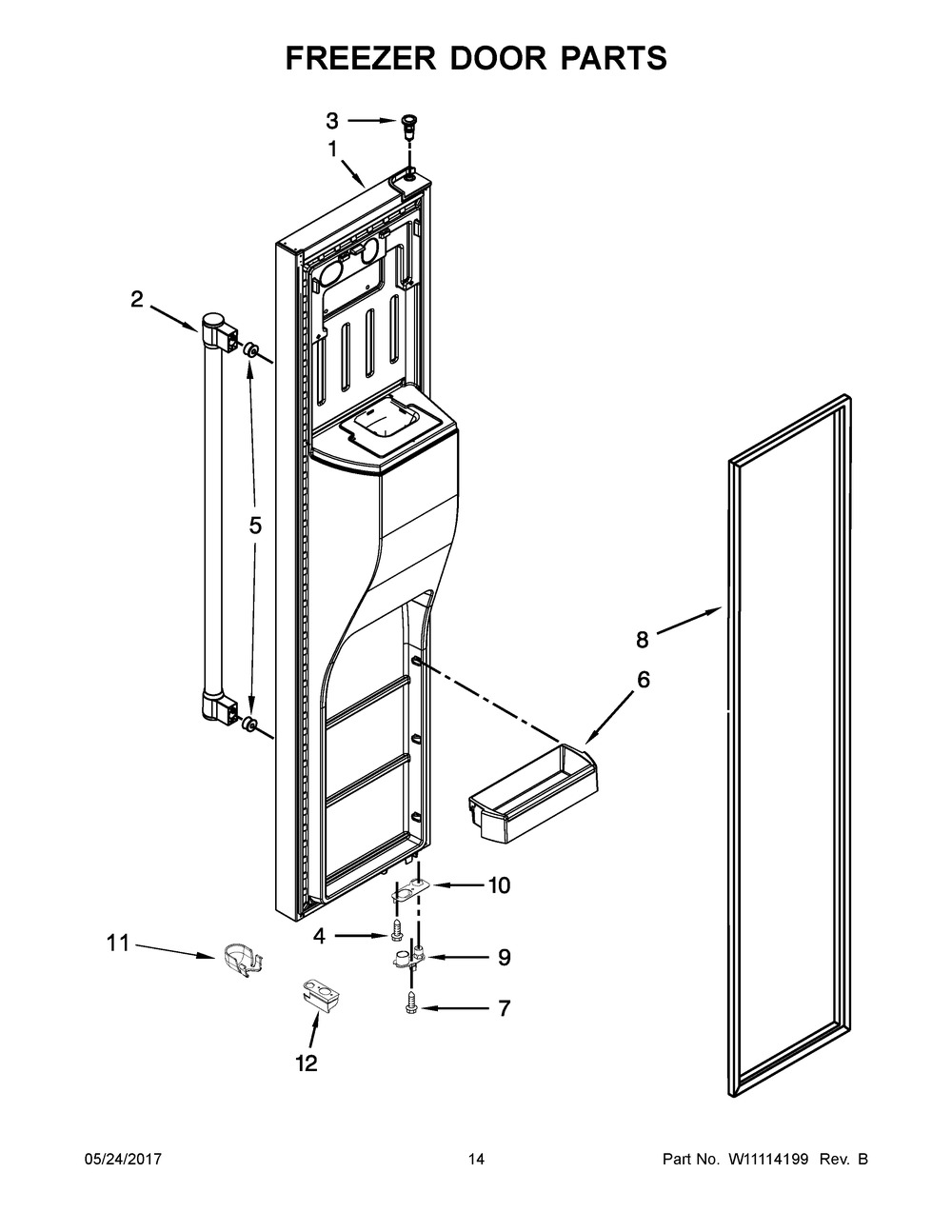 WHIRLPOOL, HANDLE, W10918557