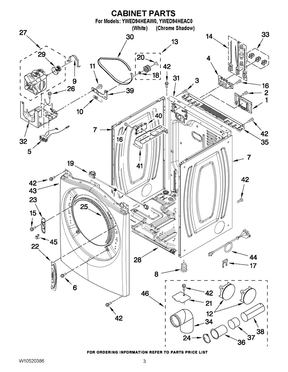 WHIRLPOOL DRYER MAIN ELECTRONIC CONTROL BOARD (WPW10495880)