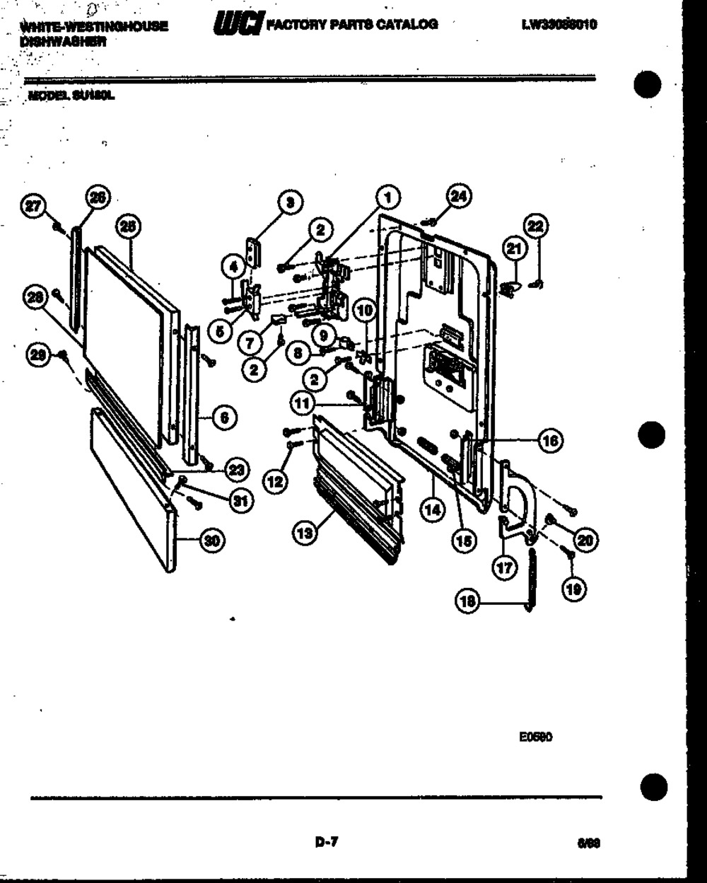Frigidaire Dishwasher Door Latch  (5303943127)