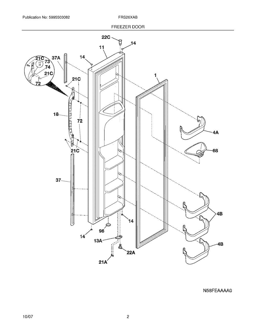 DOOR HANDLE - W (297272500)