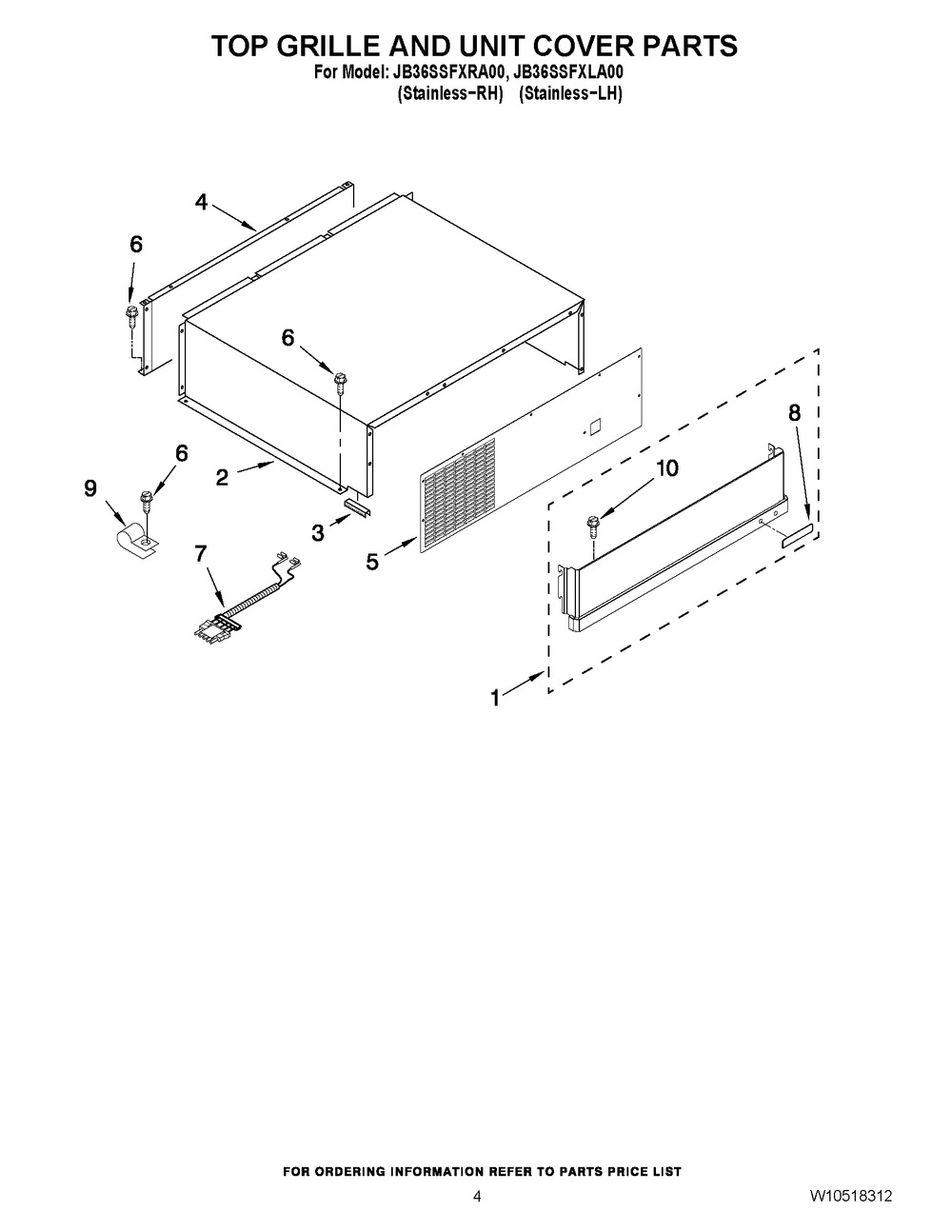 W10516873 : W10516873 GRILL-UPPR