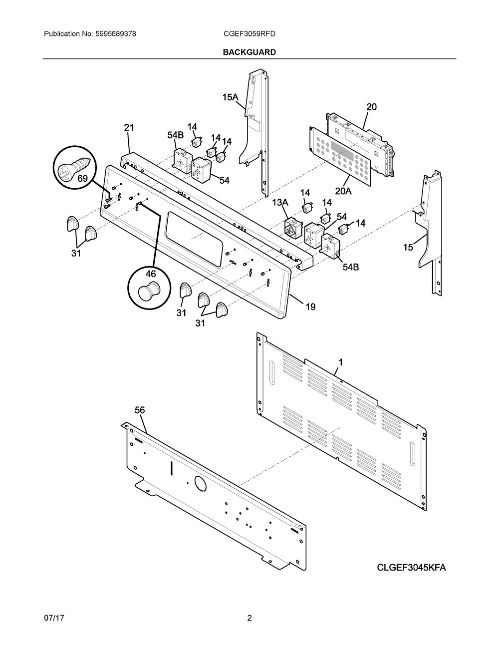 316572448 : C++ 316572448 PANEL,BACKGUARD,STAINLESS