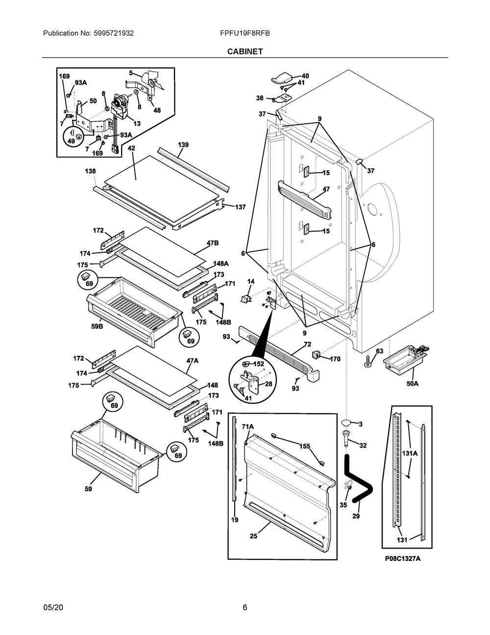 ELECTROLUX/FRIGIDAIRE, MOTOR, 5304504914