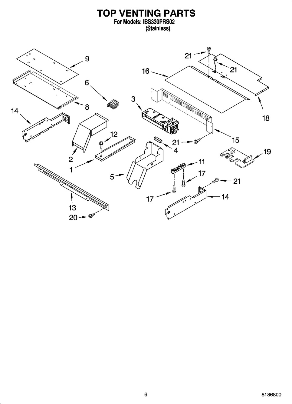 WHIRLPOOL RANGE OVEN WIRING HARNESS (8303867)