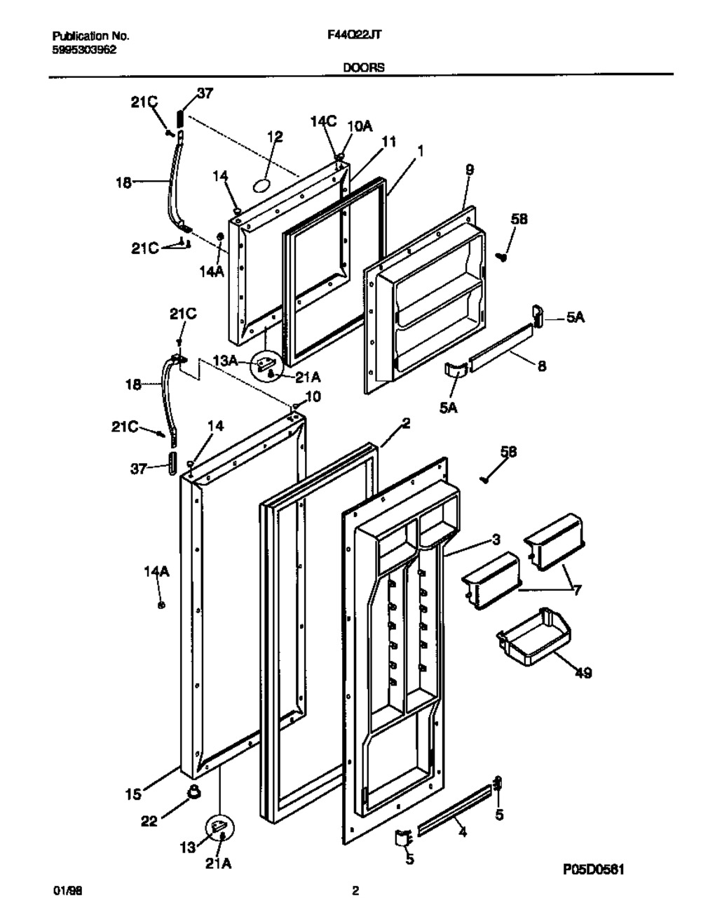 FRESH DOOR GASKET (218730615)