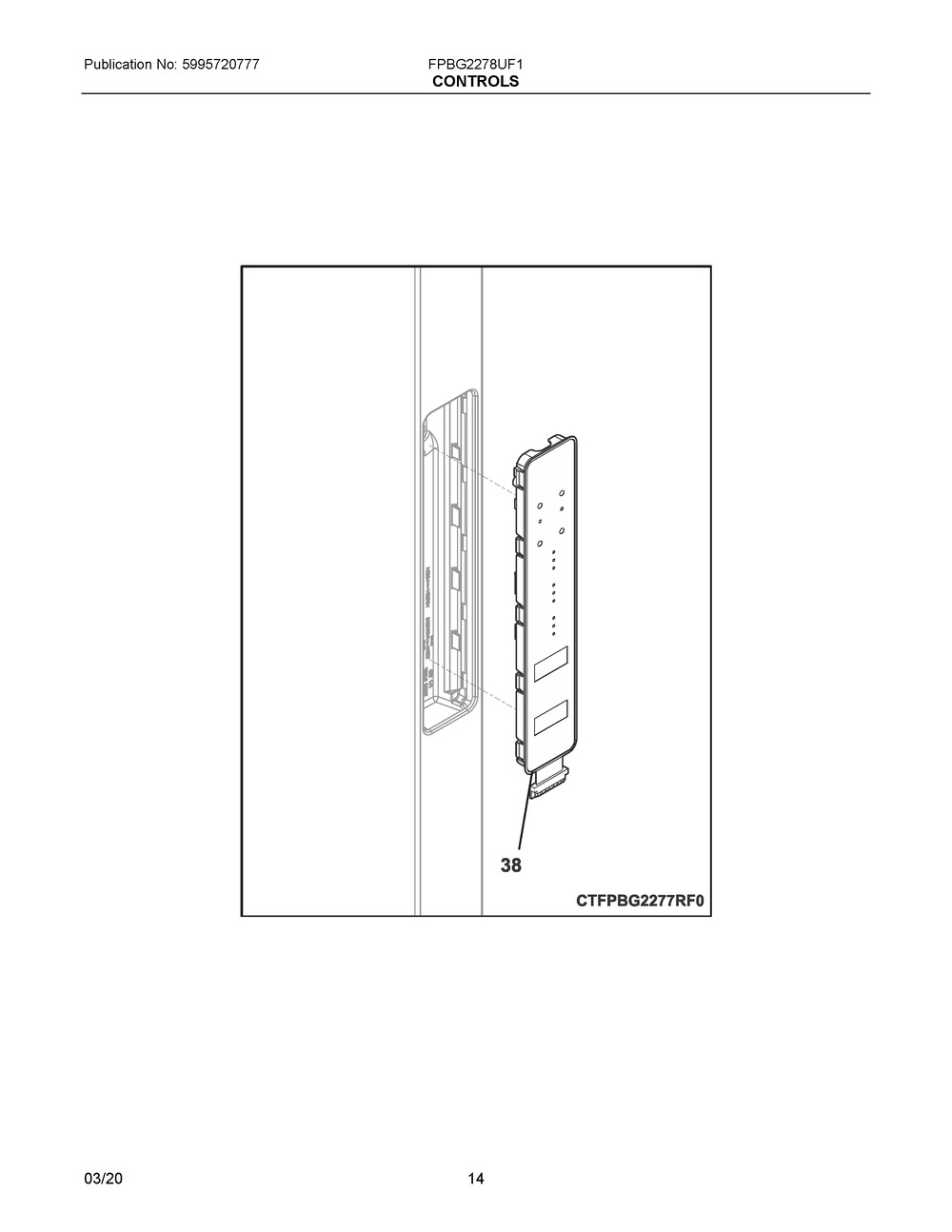 CONTROL ASSEMBLY,USER INTERFA (5304510328)