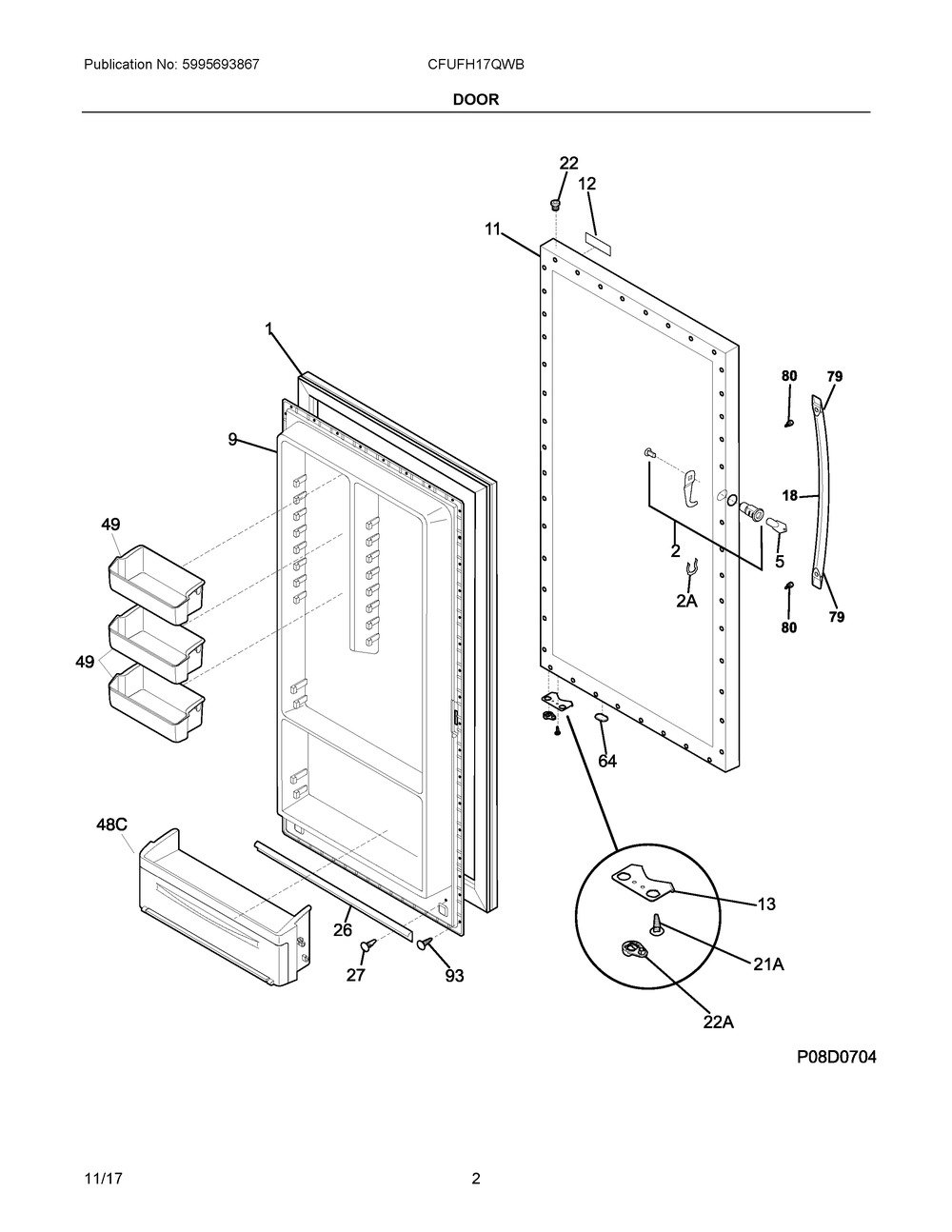 PANEL-,OUTER DOOR,WH (297352760)