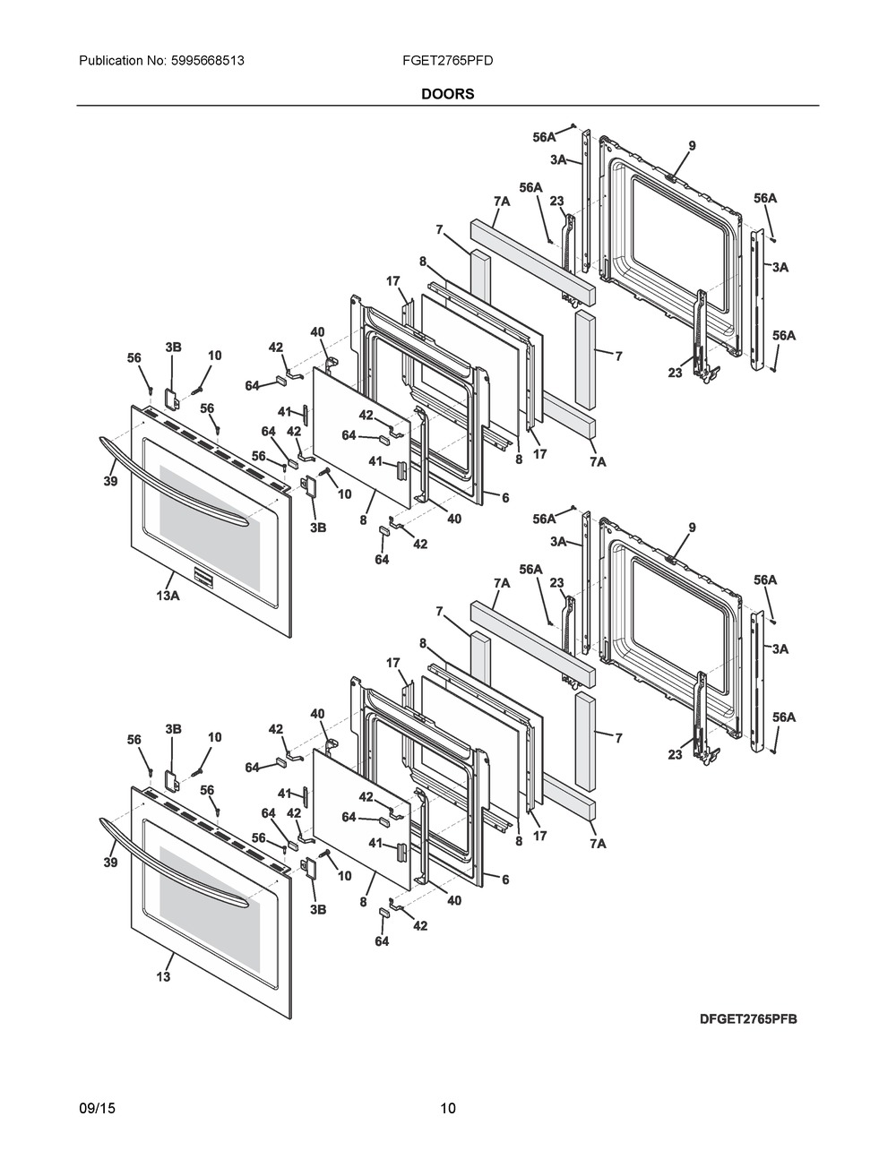 5304513284 : 5304513284 DOOR ASSEMBLY,OUTER,STAINLESS