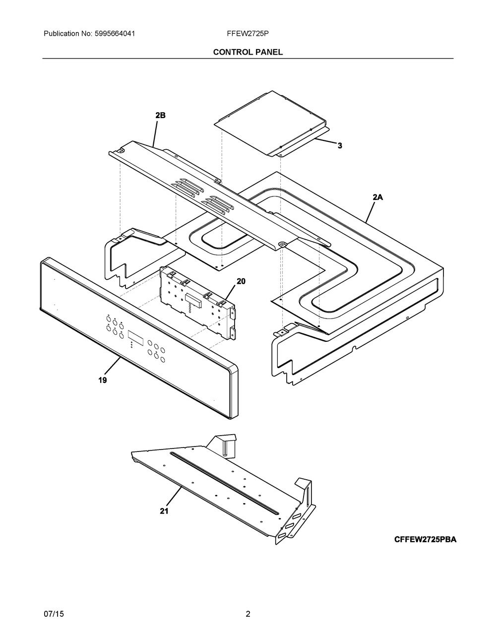5304506991 : 5304506991 CONTROLLER,ELECTRONIC,ES350W1