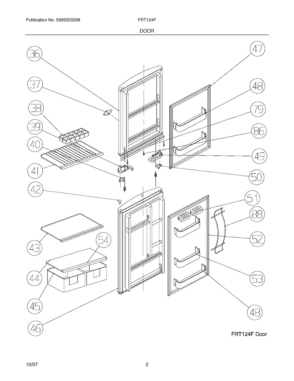 Frigidaire Refrigerator Door Gasket (5304460880)