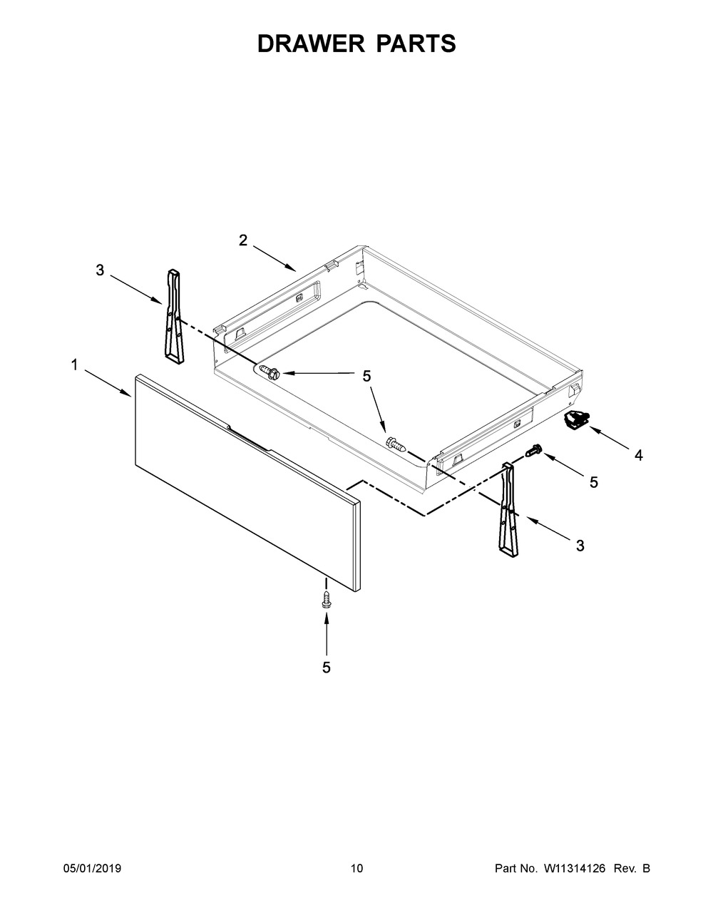 WHIRLPOOL, PANEL-DRWR, W11516728