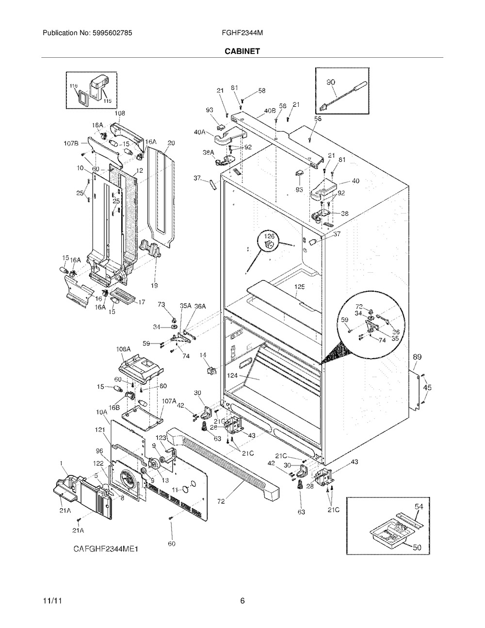 BOARD-MAIN POWER,BOARD & HOUS (242115280)