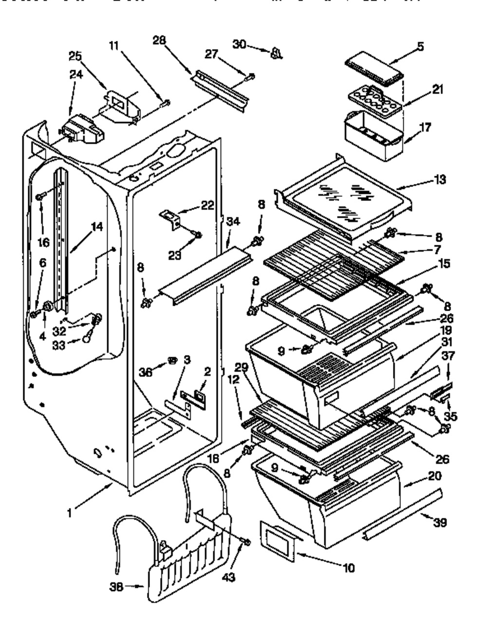 Whirlpool 4388539 Refrigerator Shelf Support Kit, 2/Pack