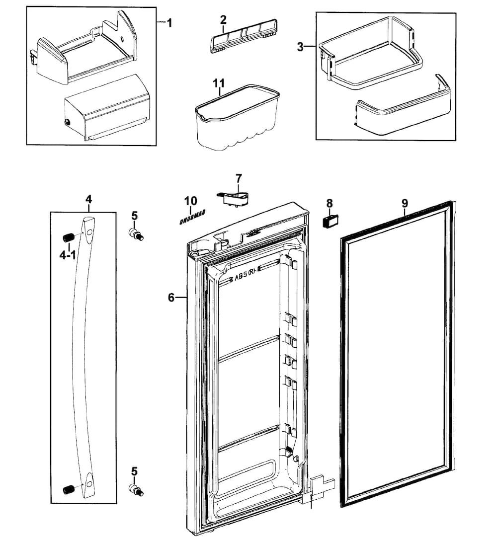DOOR BIN RH (DA97-07541A)