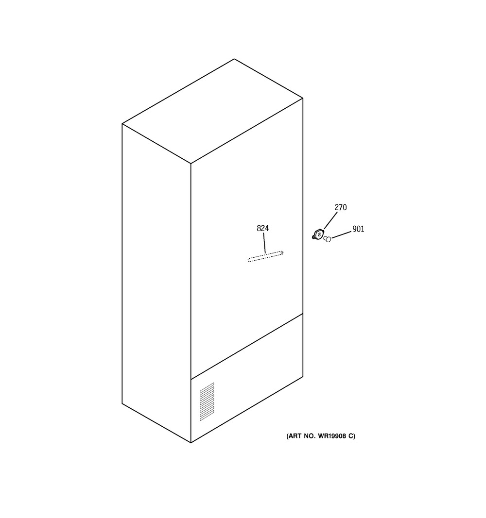 GE WG03F02140 Refrigerator 1" Drier Filter With Access Valve