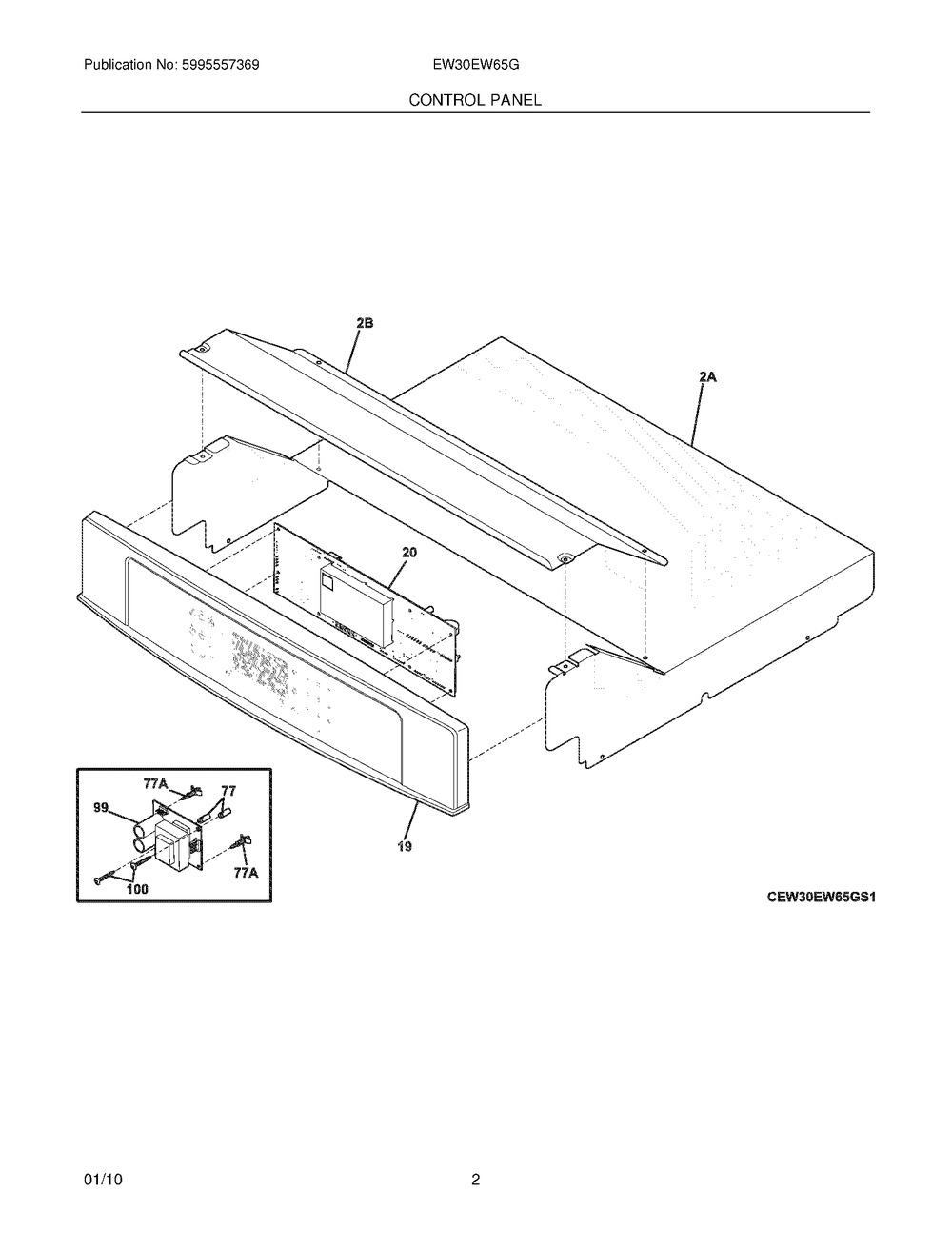 ELECTROLUX/FRIGIDAIRE, CONTROL PANEL ASSY.,GLASS ,BLA, 318280429