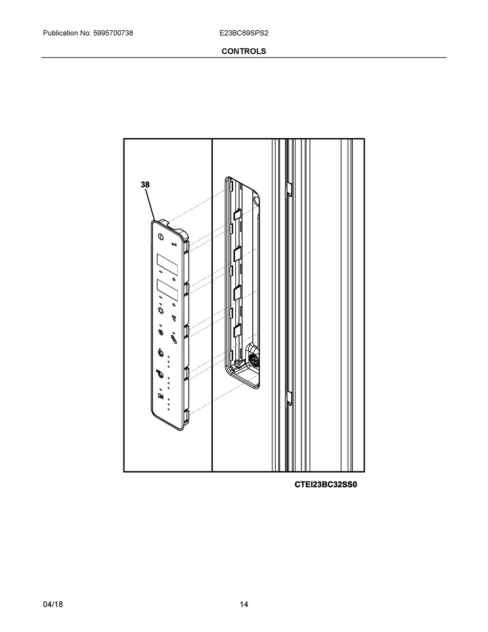 BOARD ASSEMBLY,USE R INTERFACE (5304510444)