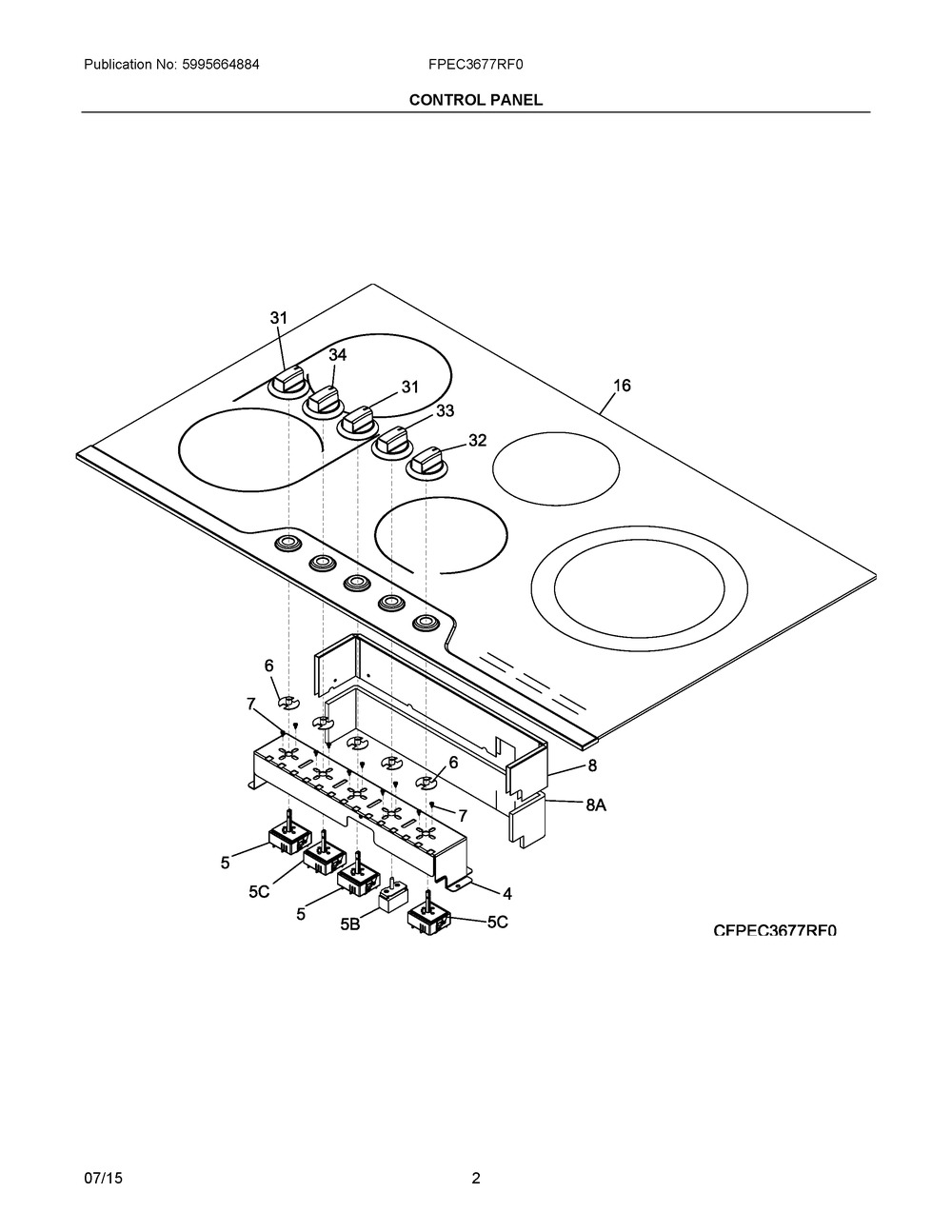 5304527984 : 5304527984 KNOB,SELECTOR
