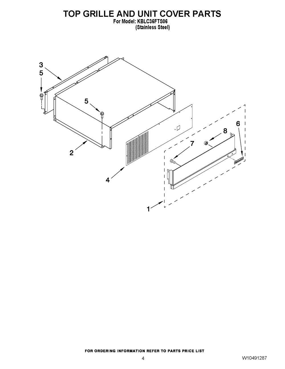 W10321109 : W10321109 GRILL-UPPR