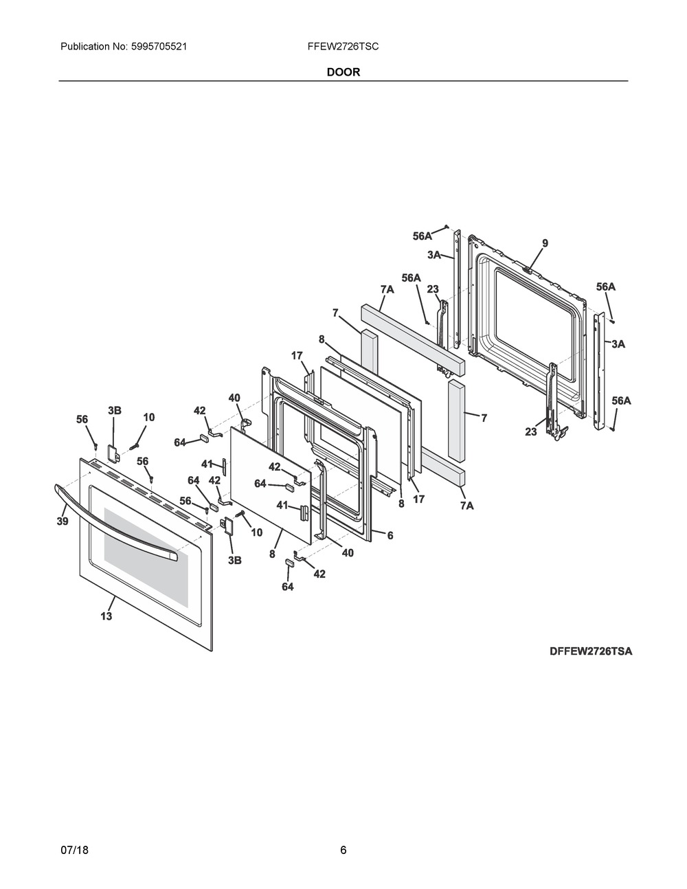 5304512968 : 5304512968 HANDLE,DOOR,STAINLESS