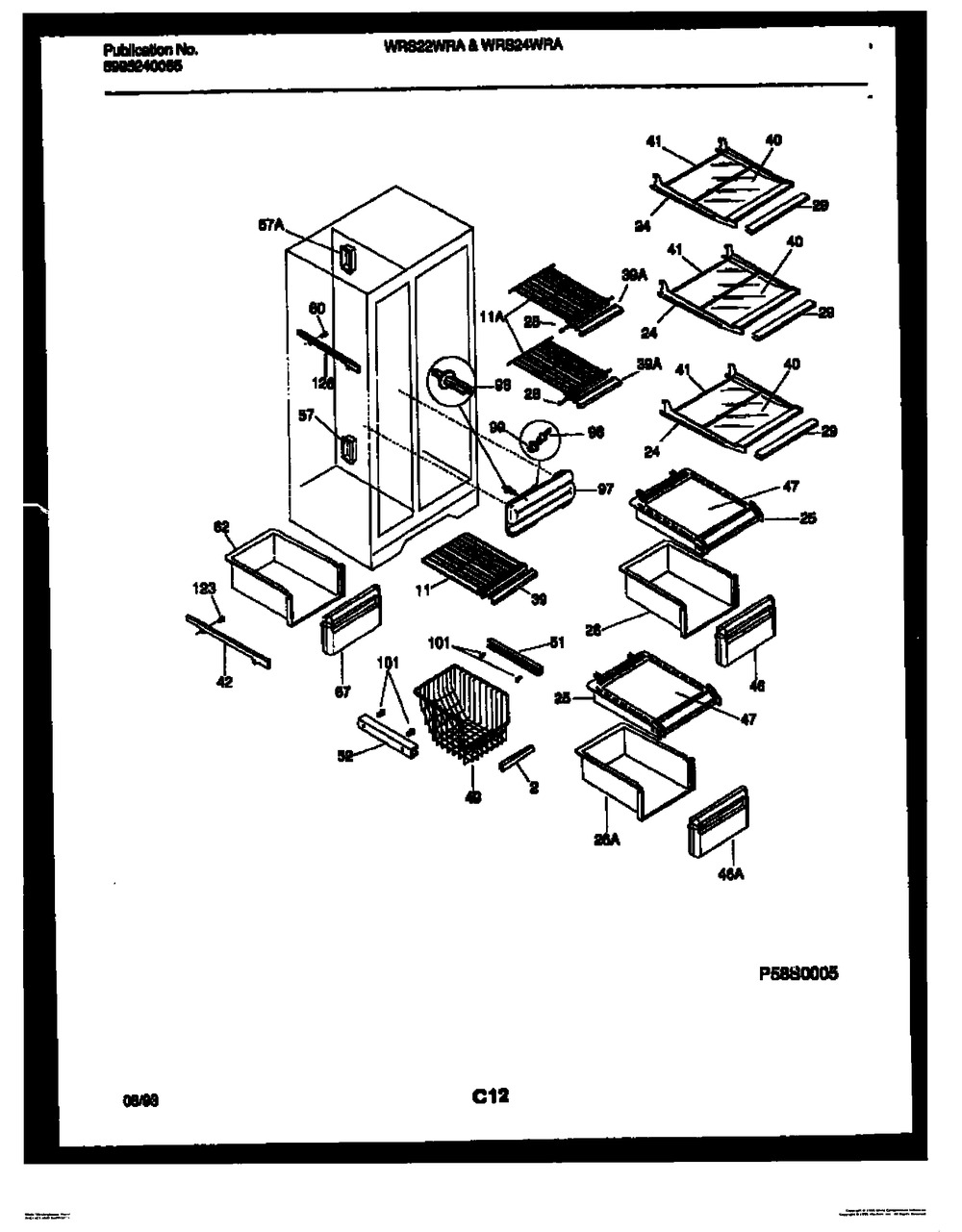 5303300043 : C++ 5303300043 GLASS SHELF