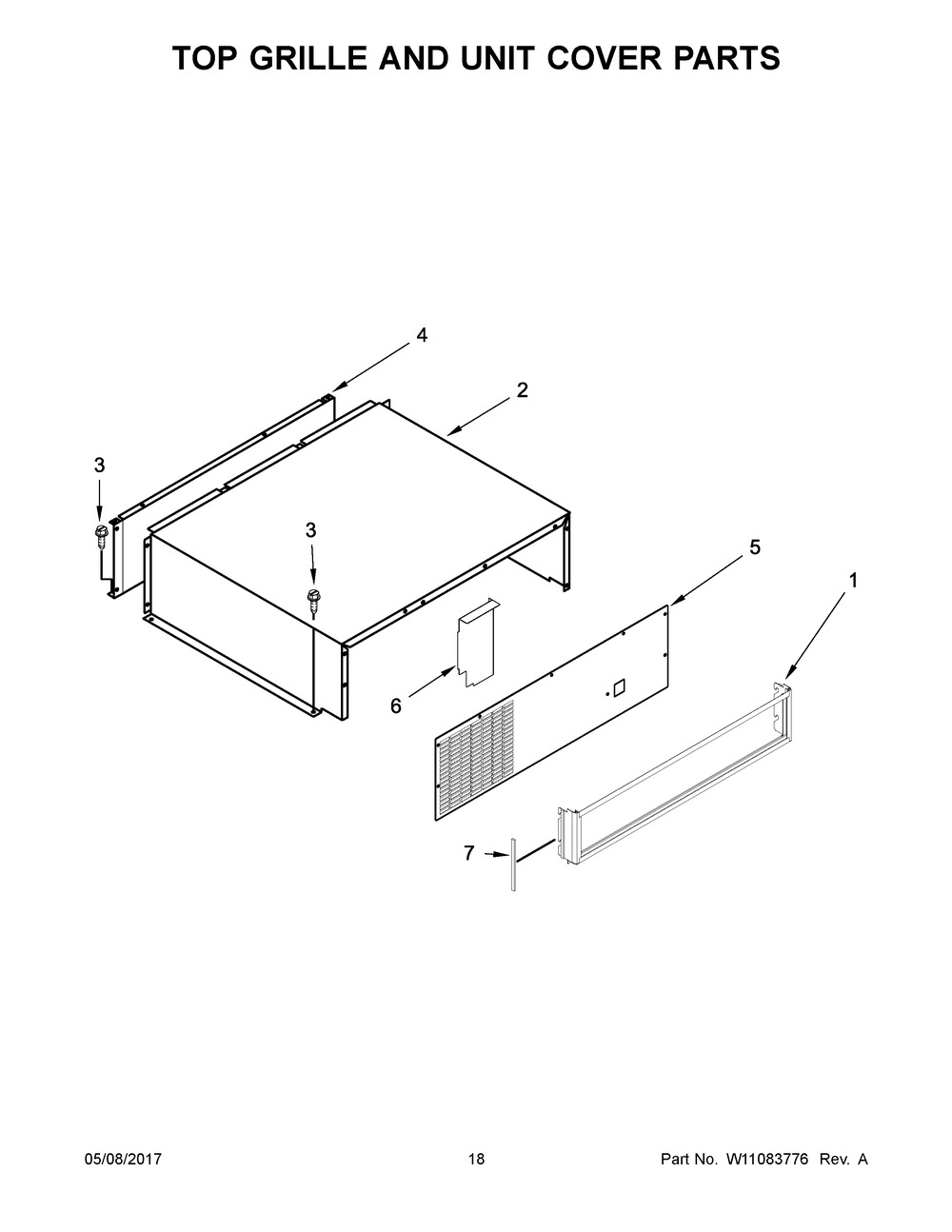 W10782984 : W10782984 GRILL-UPPR