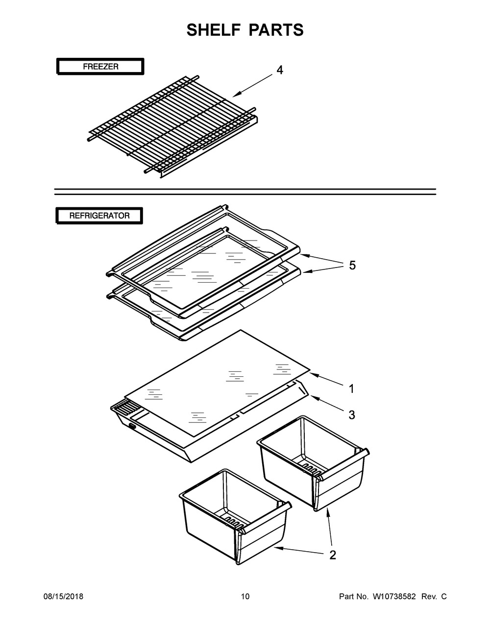 WHIRLPOOL, SHELF-GLAS, W11299024
