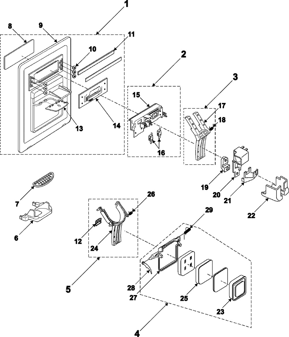 DA97-01533P : DA97-01533P COVER ASSY,DISPENSER A-TOP