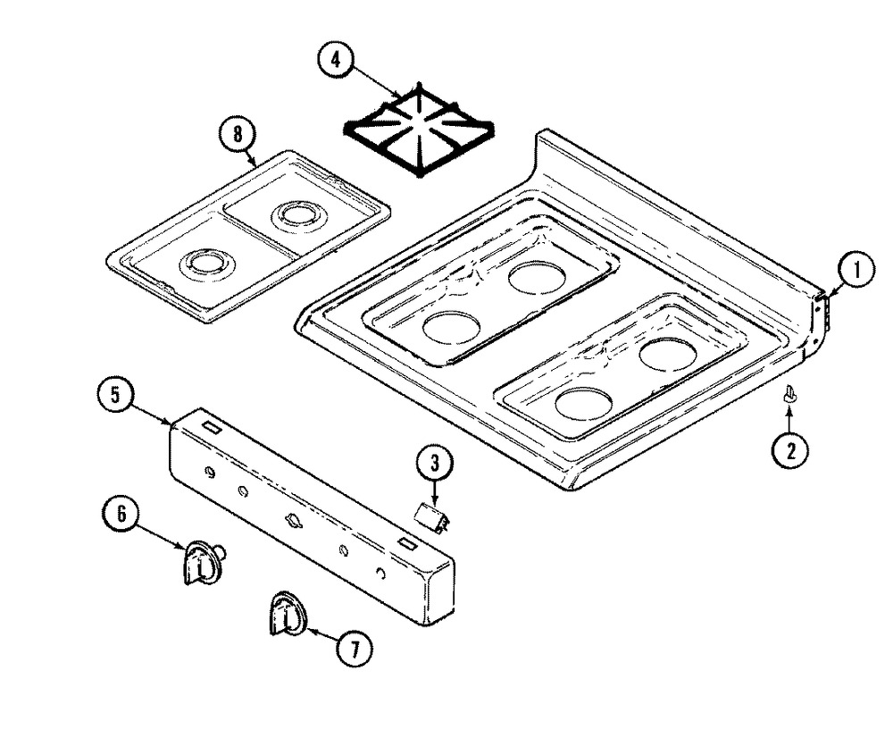 Whirlpool Range Control Knob, White (WP74002446)